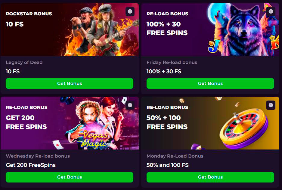 bonuses at rockstar casino